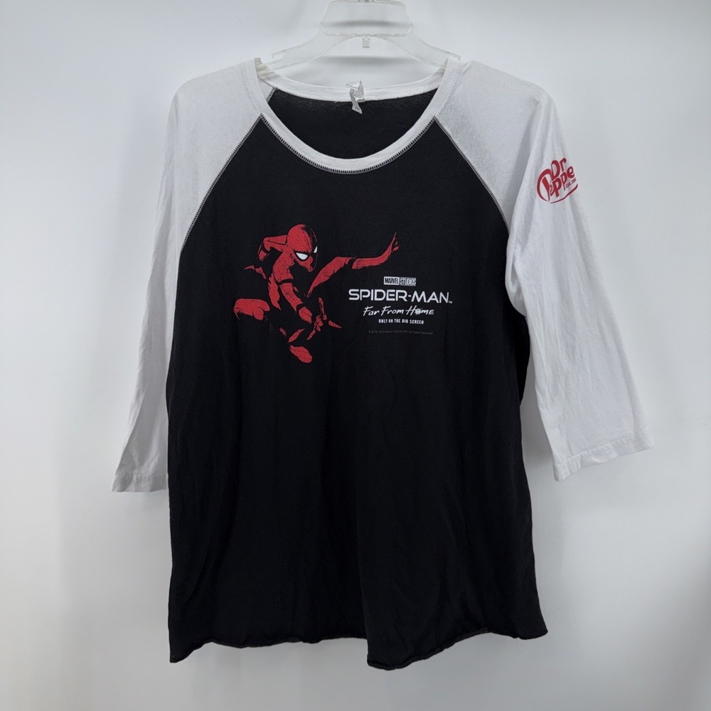 Dr. Pepper SPIDER-MAN FAR‎ FROM HOME Movie MARVEL OFFICIAL PROMO T-SHIRT Sz 2XL